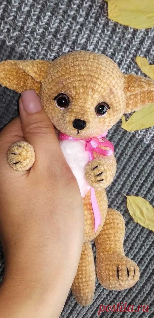 PDF Лисёнок Фенек крючком. FREE crochet pattern; Аmigurumi animal patterns. Амигуруми схемы и описания на русском. Вязаные игрушки и поделки своими руками #amimore - Лиса, лисица, лисёнок Фенек, лисичка.