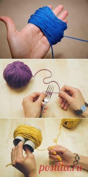 Как сделать помпоны из пряжи?