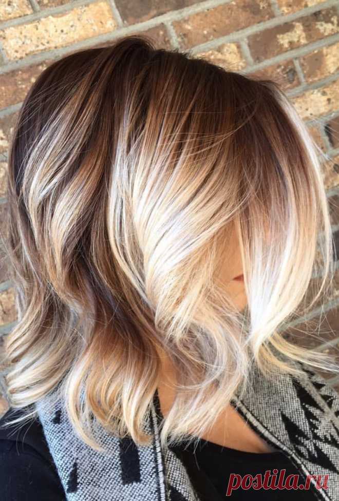 Brown to blonde balayage with chunky blonde pieces framing the face..jpg (806×1192)