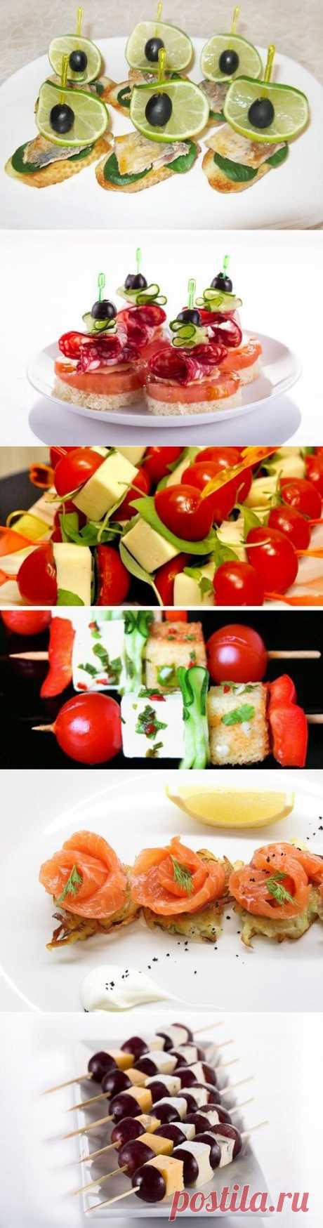 Закуска для любого стола! 9 рецептов канапе — Вкусные рецепты