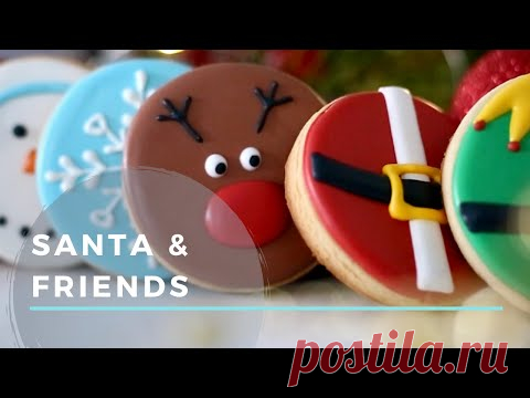 Beginner Christmas Cookies (Santa, Rudolph, Gingerbread, Snowman & Snowflake)