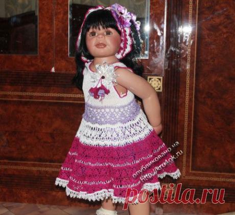 Платье «ФУКС»- работа Ирины - вязание крючком на kru4ok.ru