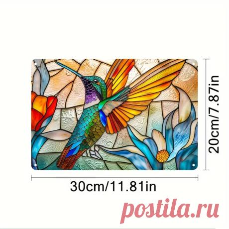 1 Unidad Atrapasol Colibrí Colgante Ventana Vidrio Manchado - Temu Chile