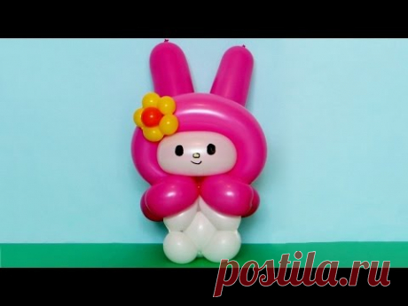 Кролик My Melody из шаров / Rabbit of balloons (Subtitles)