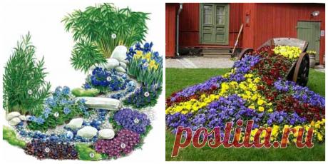 Дизайн клумб на даче: как сделать оригинальный «Цветочный ручей»