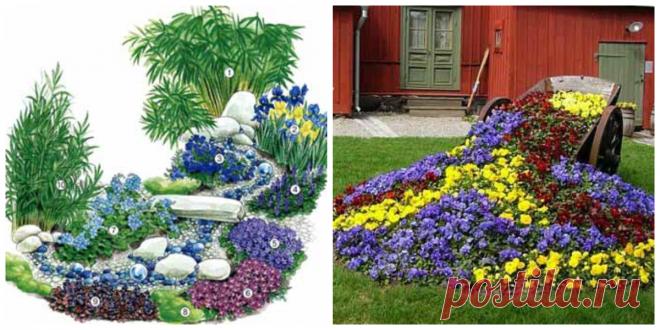 Дизайн клумб на даче: как сделать оригинальный «Цветочный ручей»