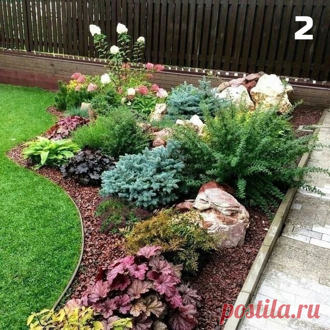 Ландшафтный дизайн клумбы