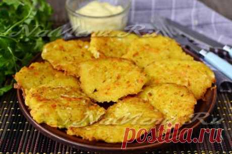 Картофельные драники с капустой