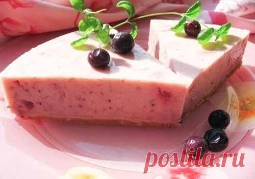 Ягодно-йогуртовый десерт без выпечки