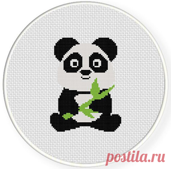 FREE Baby Panda Cross Stitch Pattern | cross stitch patterns | Pinter…
