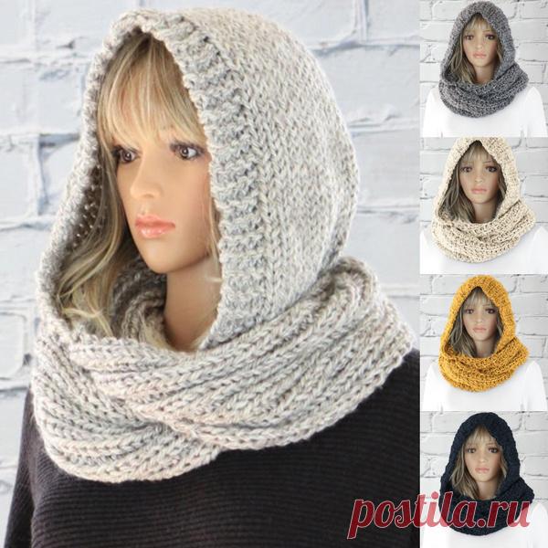 Women Fashion Casual Knit Hooded Scarf Autumn Winter Warm Retro Hat Scarf  | Wish Buy Women Fashion Casual Knit Hooded Scarf Autumn Winter Warm Retro Hat Scarf  at Wish - Shopping Made Fun