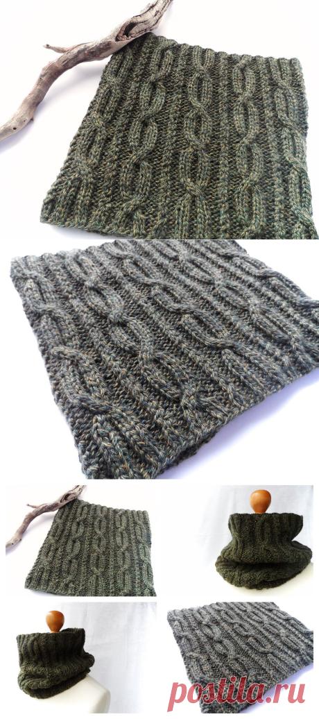 Снуд для настоящего мужчины – Hunter / KNITLY.com - блог о рукоделии, мастерклассы