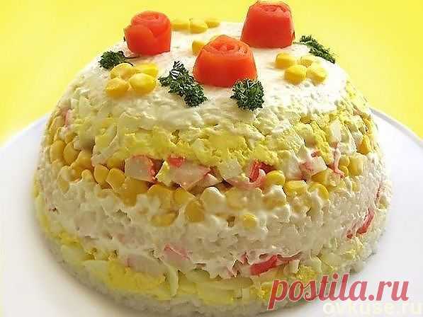 Самый вкусный салат из крабовых палочек - Простые рецепты Овкусе.ру