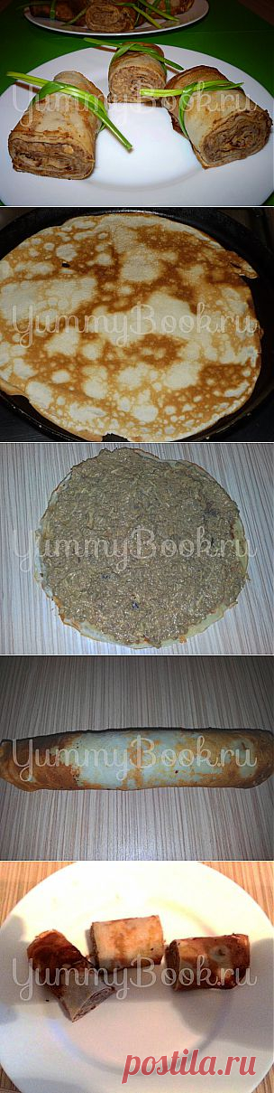 Блинчики с начинкой - пошаговый рецепт с фото