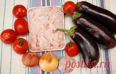 Вкусное блюдо из баклажанов и помидор. Готовим баклажаны с фаршем в духовке. - пошаговый рецепт с фото