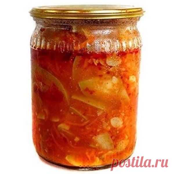 "Тещин язык" из кабачков на зиму с томатной пастой: вкуснотища с остротой