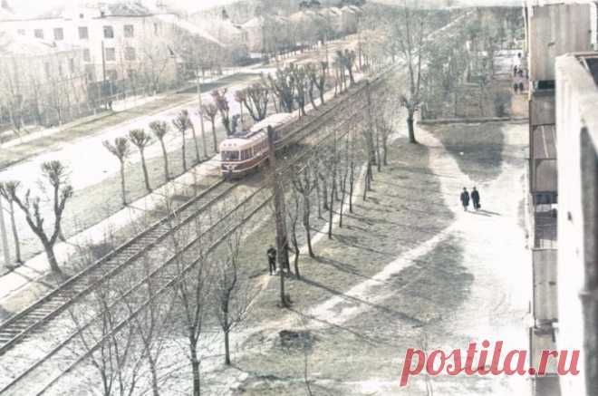 Калинин. Ленинградское шоссе. Фотография 1970-1976 года.