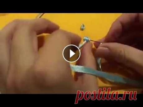 Колониальный и Французский узелок  Вышивка лентами Автор - Мария Перминова...