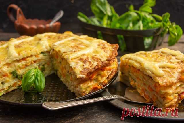 Закусочный торт из кабачков. Пошаговый рецепт с фото — Ботаничка.ru
