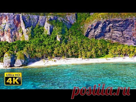 4K Видео c Красивейшими Пляжами, Звуками Моря и Расслабляющей Музыкой - Улети На Тропический Остров!