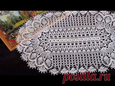 РОСКОШНАЯ ОВАЛЬНАЯ САЛФЕТКА КРЮЧКОМ. ЧАСТЬ 1. ОБЗОР КЛУБОЧНИЦЫ