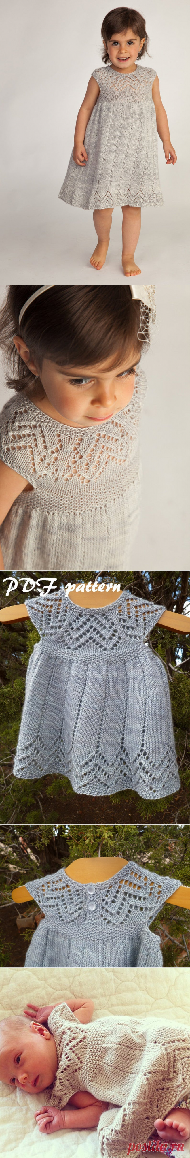 Muti Dress PDF pattern sock yarn newborn 3 6 9 12 18 | Etsy