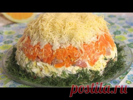 ВСЕ ЕЛИ И НАХВАЛИВАЛИ! ОЧЕНЬ ВКУСНЫЙ САЛАТ с КРАБОВЫМИ ПАЛОЧКАМИ и РЫБКОЙ!