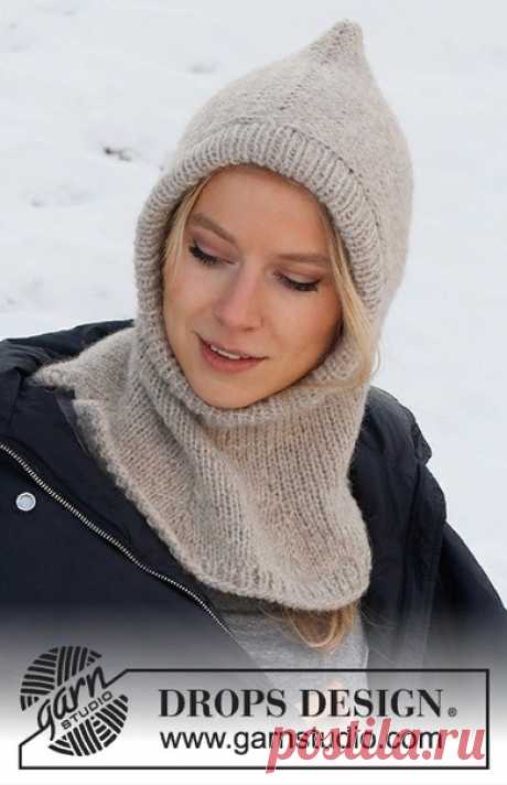 Балаклава Warm Snuggles

Размеры: S/M – L
Обхват головы: 54/56 - 58 см
Размеры готового изделия: нижняя часть после разрезов, окружность: ок. 90-94 см.
Высота: ок. 49-53 см.

Понадобится:
Пряжа DROPS KARISMA (100% шерсть, 100м/50г) 150-150 г, цвет 77, light oak
а также пряжа DROPS BRUSHED ALPACA SILK (77% альпака, 23% шелк, 140м/25г) 50-50 г, цвет 04, light beige

Плотность вязания:
14 петель и 20 рядов лицевой гладью = 10 x 10 см.

Спицы:
Круговые спицы DROPS размер 6 мм,...