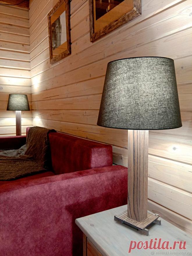 Лампа настольная.Дуб канадский.Массив – заказать на Ярмарке Мастеров – M7W1SRU | Настольные лампы, Москва