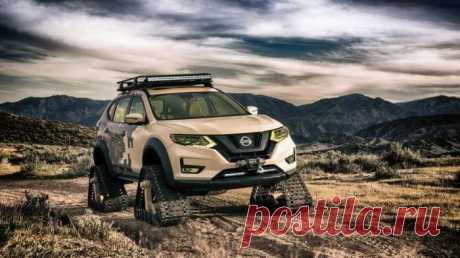 Суперпроходимый внедорожник Nissan на гусеничном ходу для снега, пустыни и безорожья | Чёрт побери