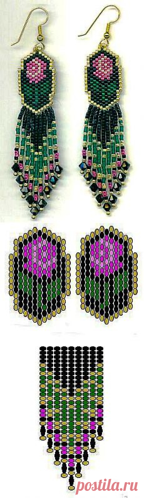 Beaded earrings patterns. Free bead earring patterns | Laboratory household