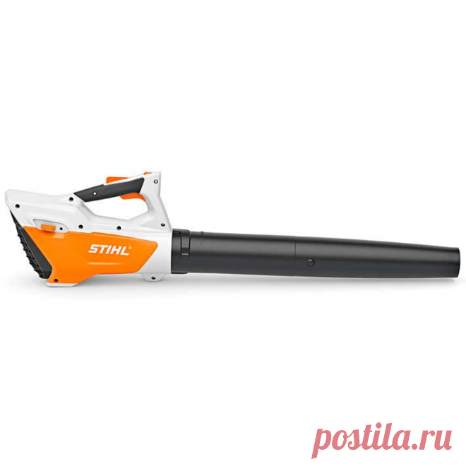 Воздуходувное устройство Stihl BGA 45. Аккумуляторное воздуходувное устройство Stihl BGA 45 предназначено для уборки небольших площадок рядом с домом. Агрегат оснащен круглой насадкой, настенным креплением с функцией зарядки для практичного хранения с одновременной подзарядкой инструмента, его вес 2,2 кг. Аккумулятор встроенный, с индикацией степени заряда. Время зарядки аккумулятора 210 мин / 300 мин (80%/100%).