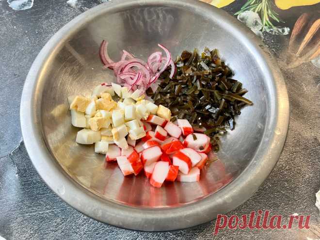 2 рецепта витаминных салатов на каждый день. Вкусно и сытно (+ польза морской капусты) | ХУДЕЕМ ВКУСНО! | Дзен