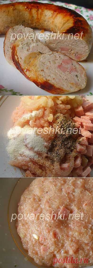 Домашняя колбаса "Ветчинная" - кулинарные рецепты Поваренка с поварешкой