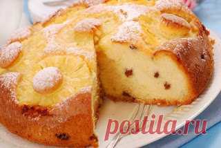 Вкусные рецепты: Творожная запеканка с изюмом и ананасами