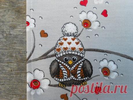 Christmas Towel Christmas Owl Tea Towel by ViViCreative on Etsy