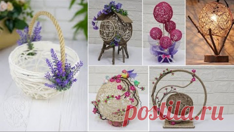 10 Jute Craft Ideas With Balloon | Home Decorating ideas handmade easy