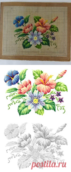 APL - F-BU020 Berlin woolwork chart hand painted tapestry embroidery wool z Overview Page
