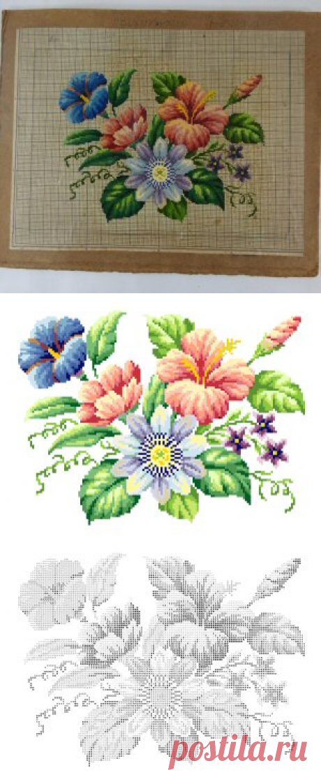 APL - F-BU020 Berlin woolwork chart hand painted tapestry embroidery wool z Overview Page