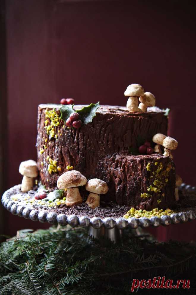 Рождественское полено, BUCHE DE NOEL, - 
главный десерт рождественского ужина


 ﻿