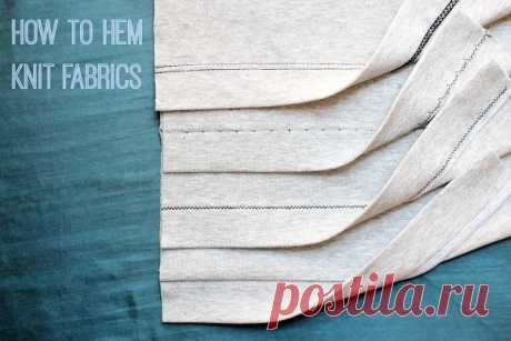 Как подшить трикотажное полотно Как подшить трикотажное полотноНиже приведены пять различных способов.Выбирайте, какой по душе лично вам.