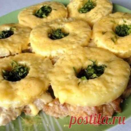 Куриные отбивные с ананасом. Мясо получается особенно вкусным!