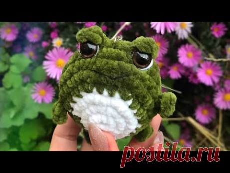 🐸вязанная жаба  за ПОЛ ЧАСА 🐸  МАСТЕР КЛАСС