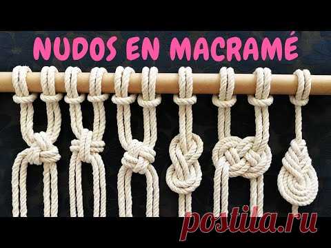 6 новых УЗЛОВ в МАКРАМЕ (шаг за шагом) |