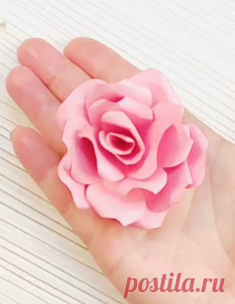 Покажу, как сделать РЕАЛИСТИЧНУЮ РОЗУ 🌹 из бумаги своими руками! Цветы из бумаги.