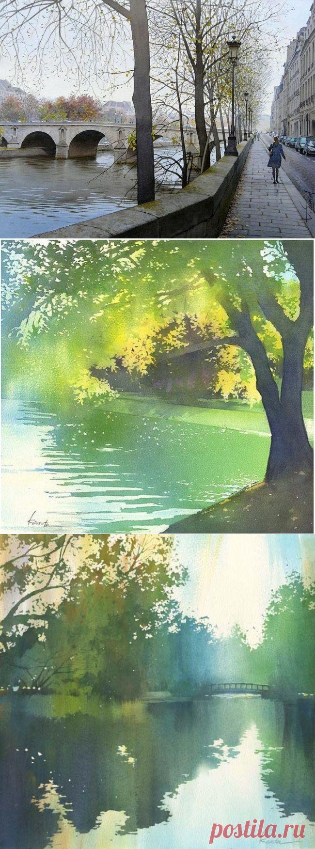 Умиротворяющая акварель