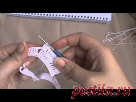 AlinaVjazet детское платье крючком. Часть 2. Кокетка.