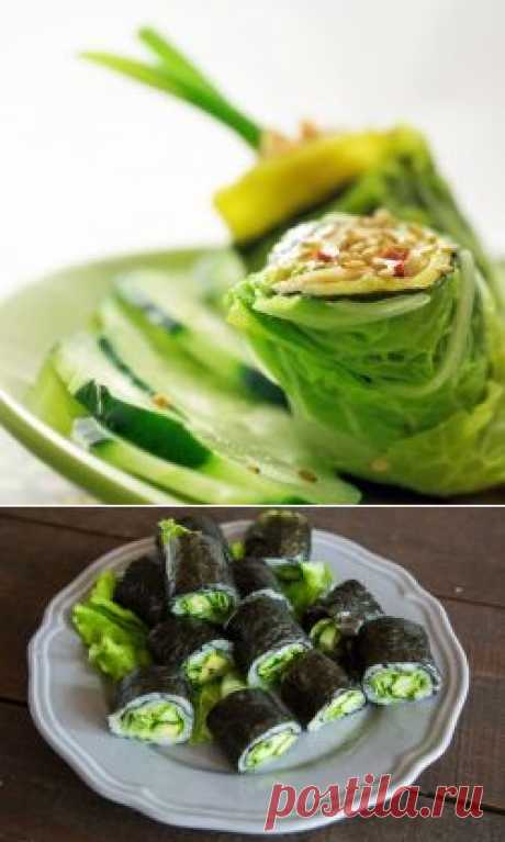 А вы пробовали роллы без риса? Роллы с кольраби — Вкусные рецепты