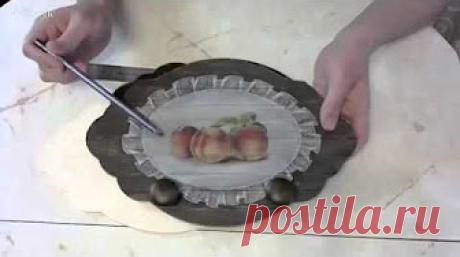 Татьяна Блохнина. Декупаж и имитация вуали.