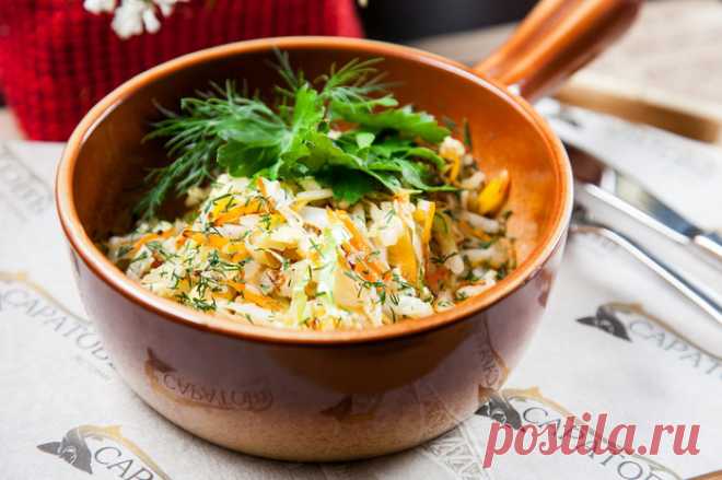 ЖАРЕНАЯ КАПУСТА С МОРКОВЬЮ И ЯЙЦОМ